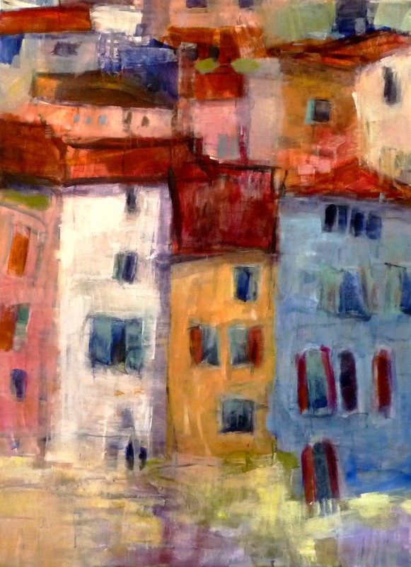 Mal selv dine malerier: Husvild - maleri som er inspireret af byhusenes harmoniske farvespil